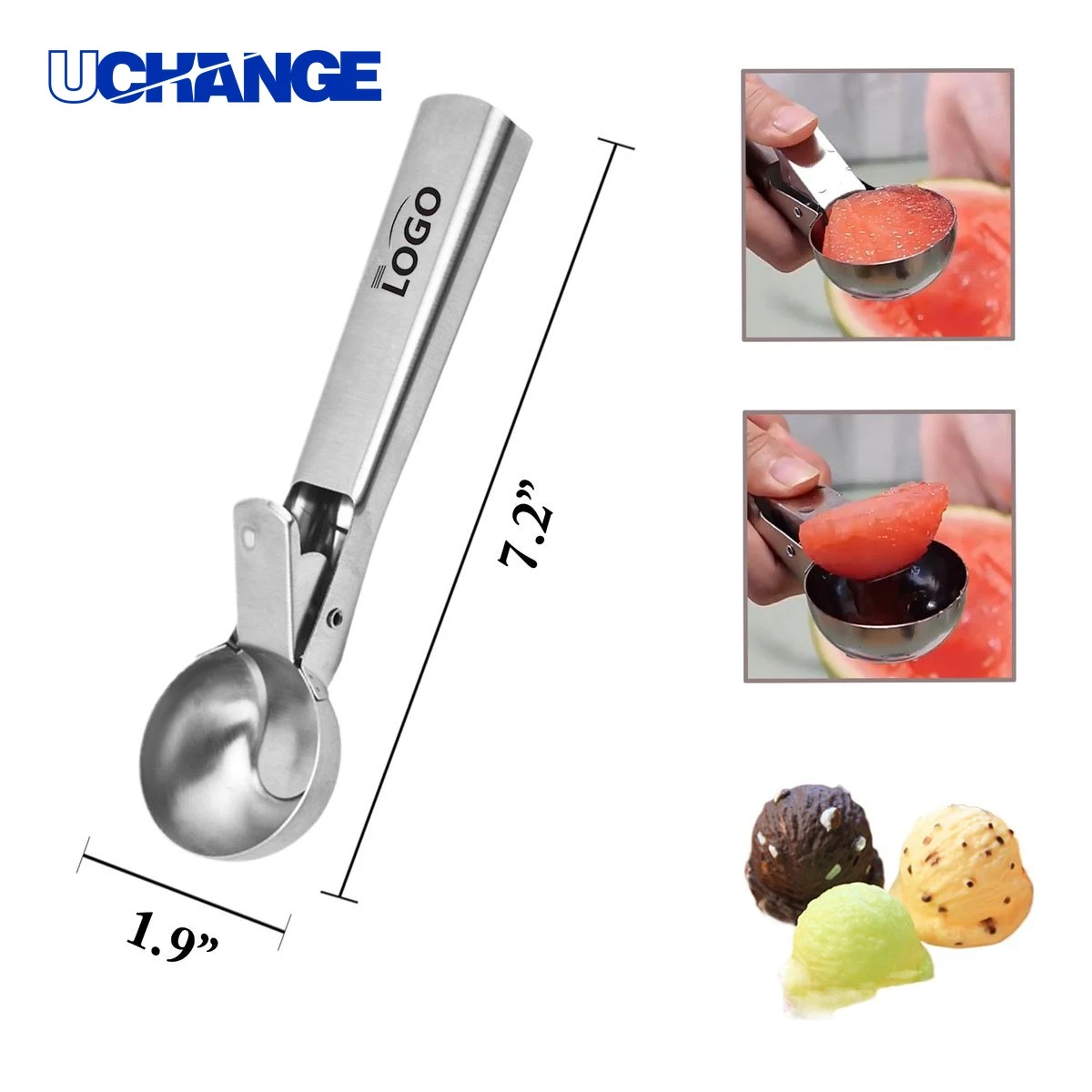 Premium Stainless Steel Ice Cream Scoop Tool 1
