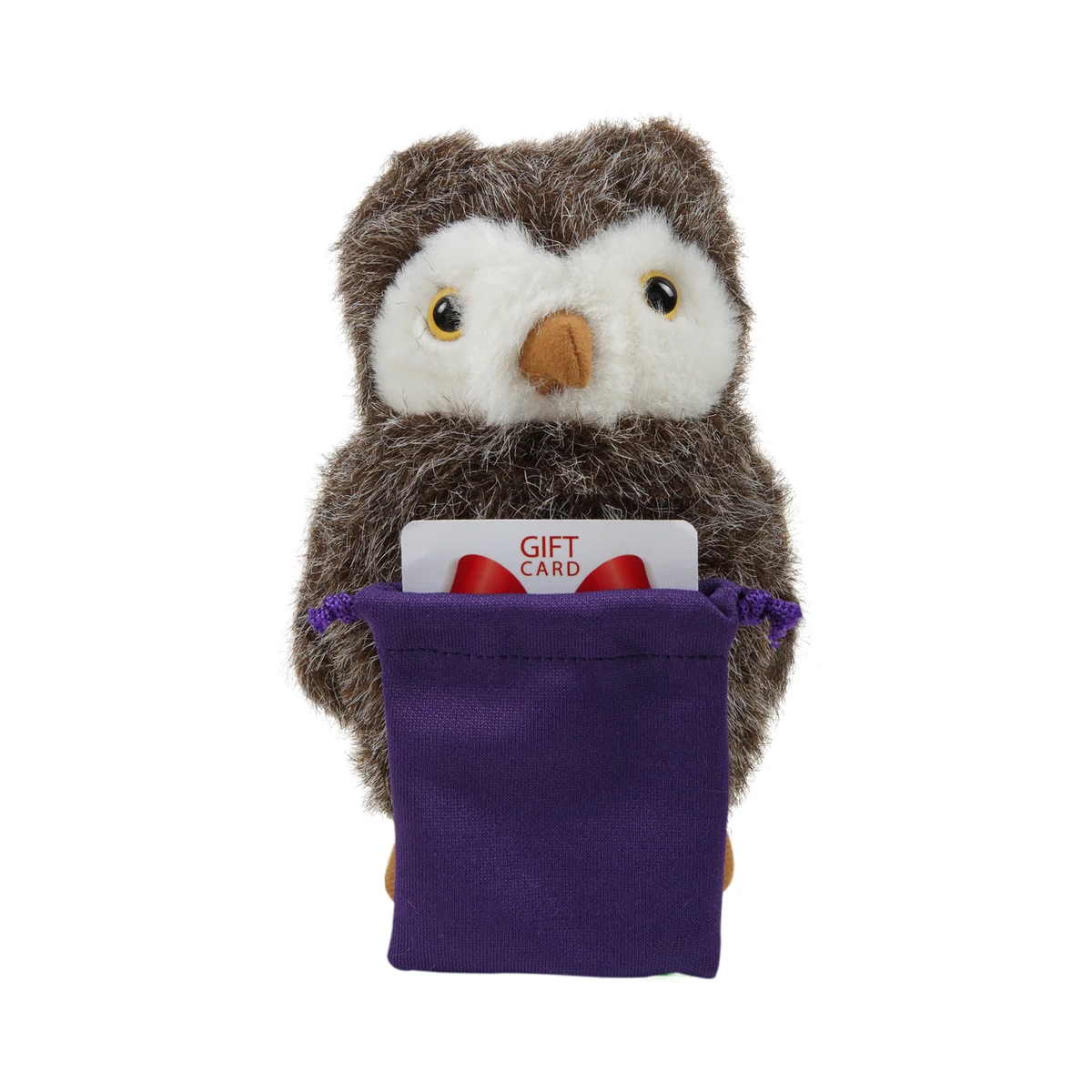 Soft Plush Sitting Owl with Gift Card Sack 1