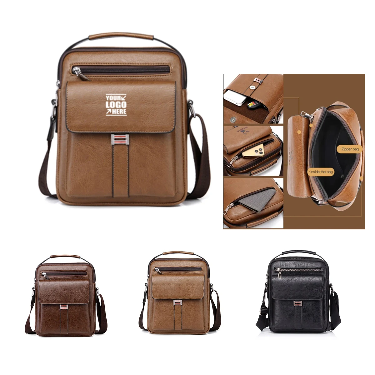 Crossbody Pu Leather Sling Backpack 1
