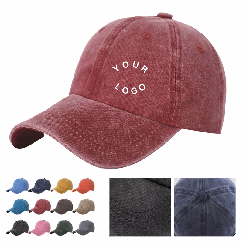 Cotton Washed Baseball Cap for Casual Daily Wear