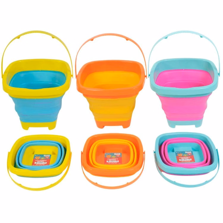 Collapsible Square Buckets - Assorted