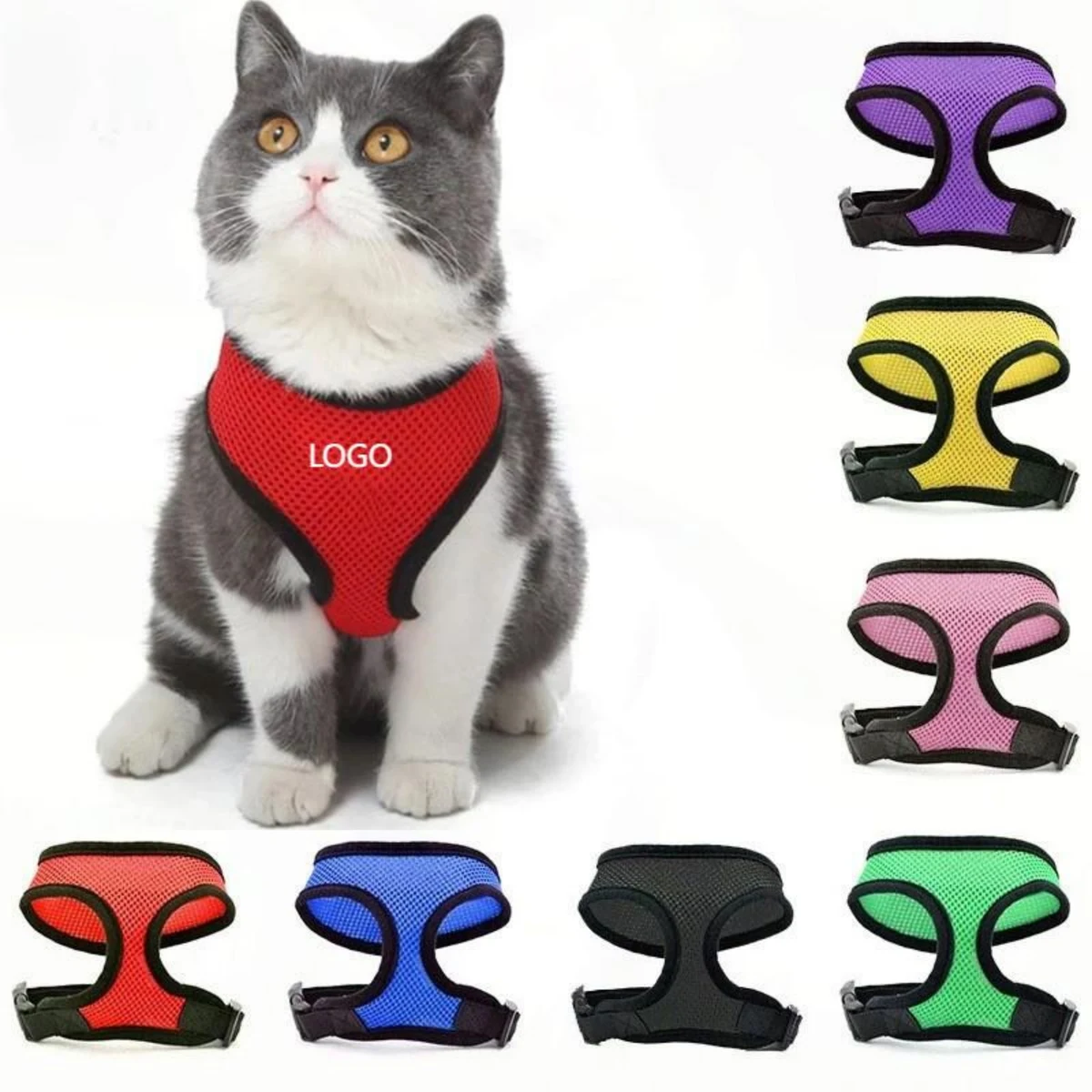 Mesh Pet Harness Collar 1
