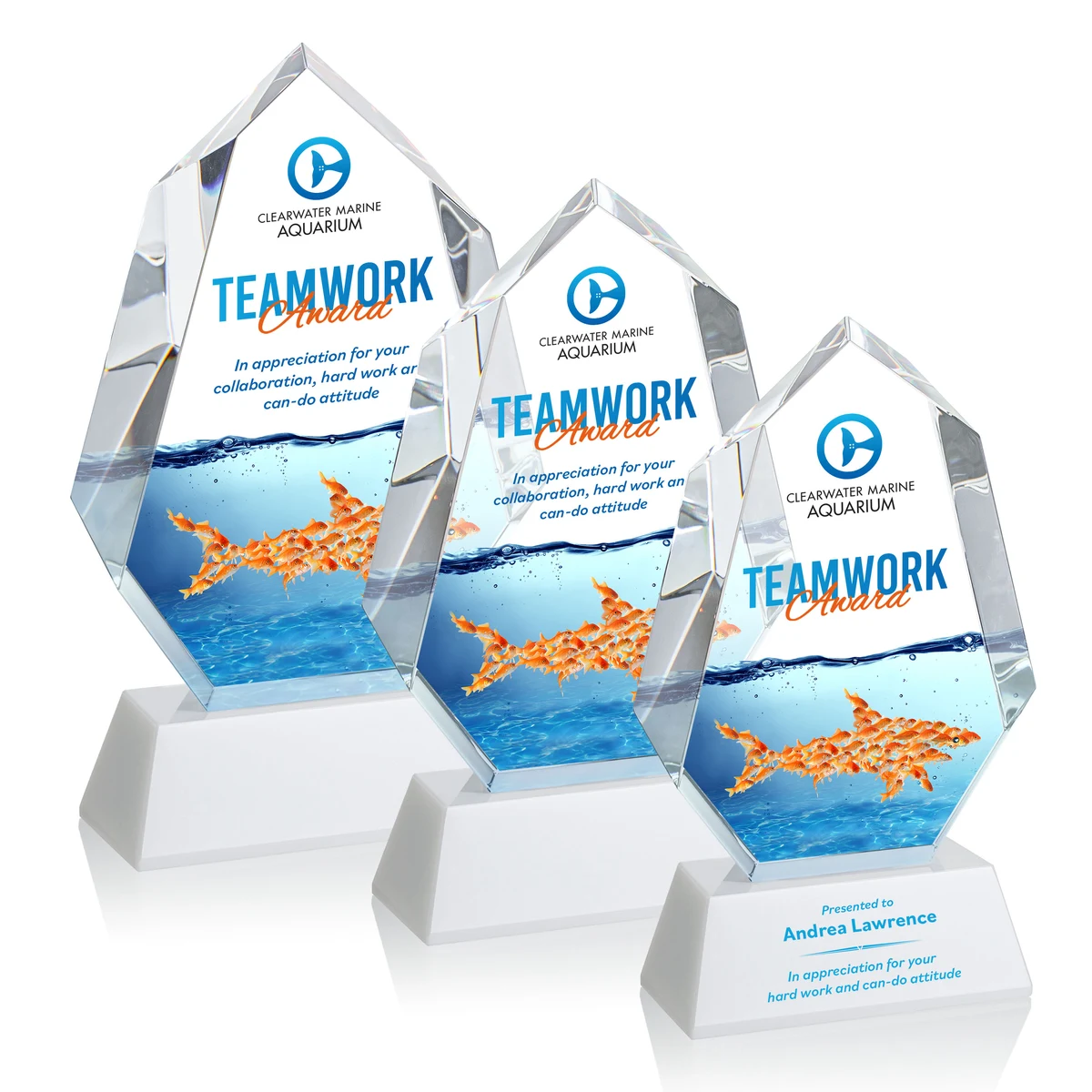 Norwood VividPrint™ Award on Newhaven Base - White 1