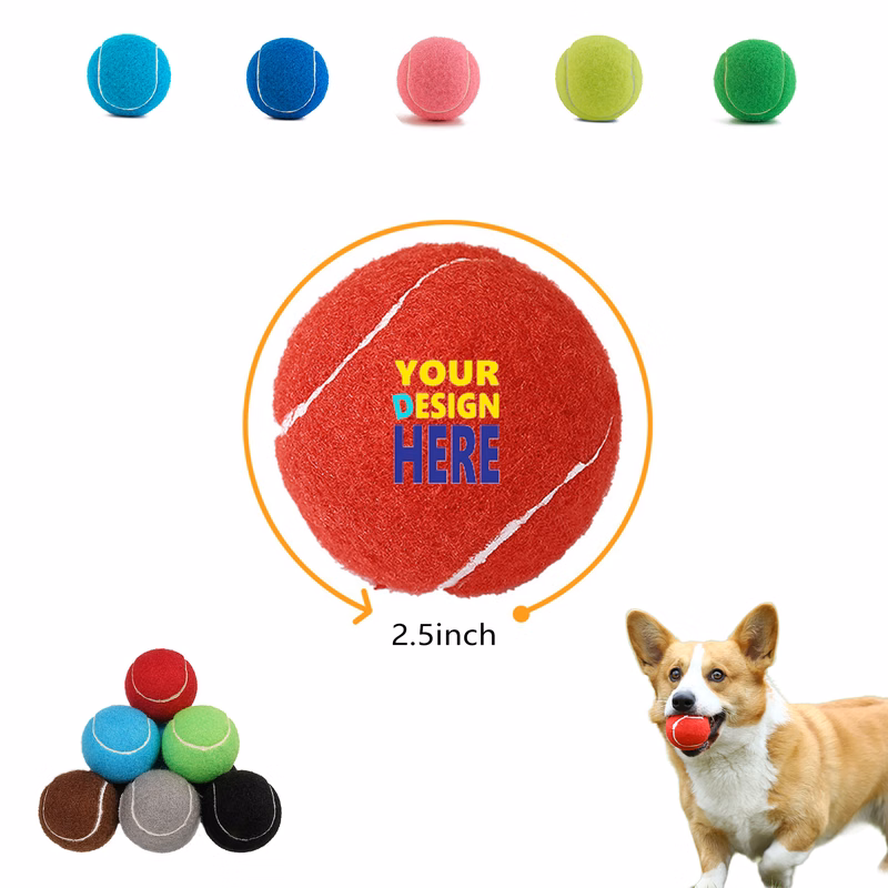Rubber Pet Tennis Balls MOQ 50