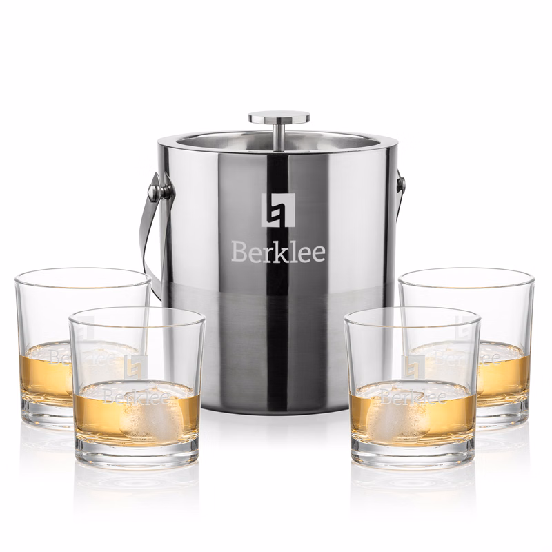 Catania Ice Bucket & Whitlock On-the-Rocks Set