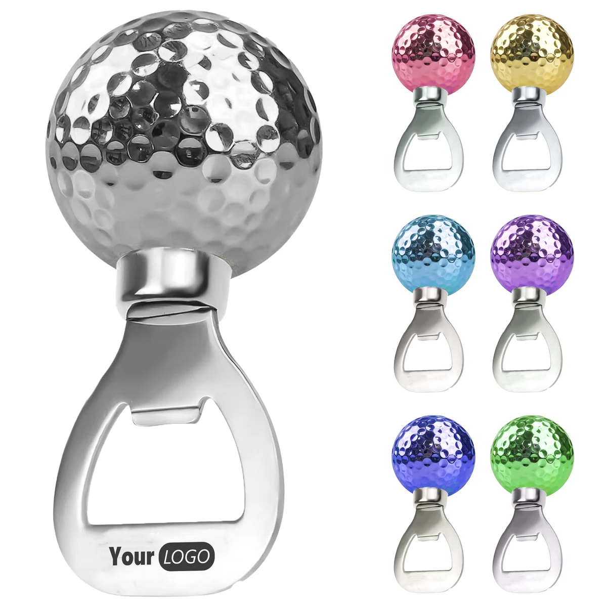 Stainless Steel Custom Golf-Themed Bottle Opener 1