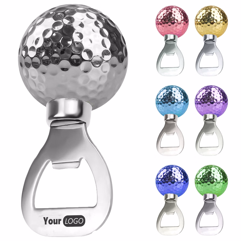 Stainless Steel Custom Golf-Themed Bottle Opener