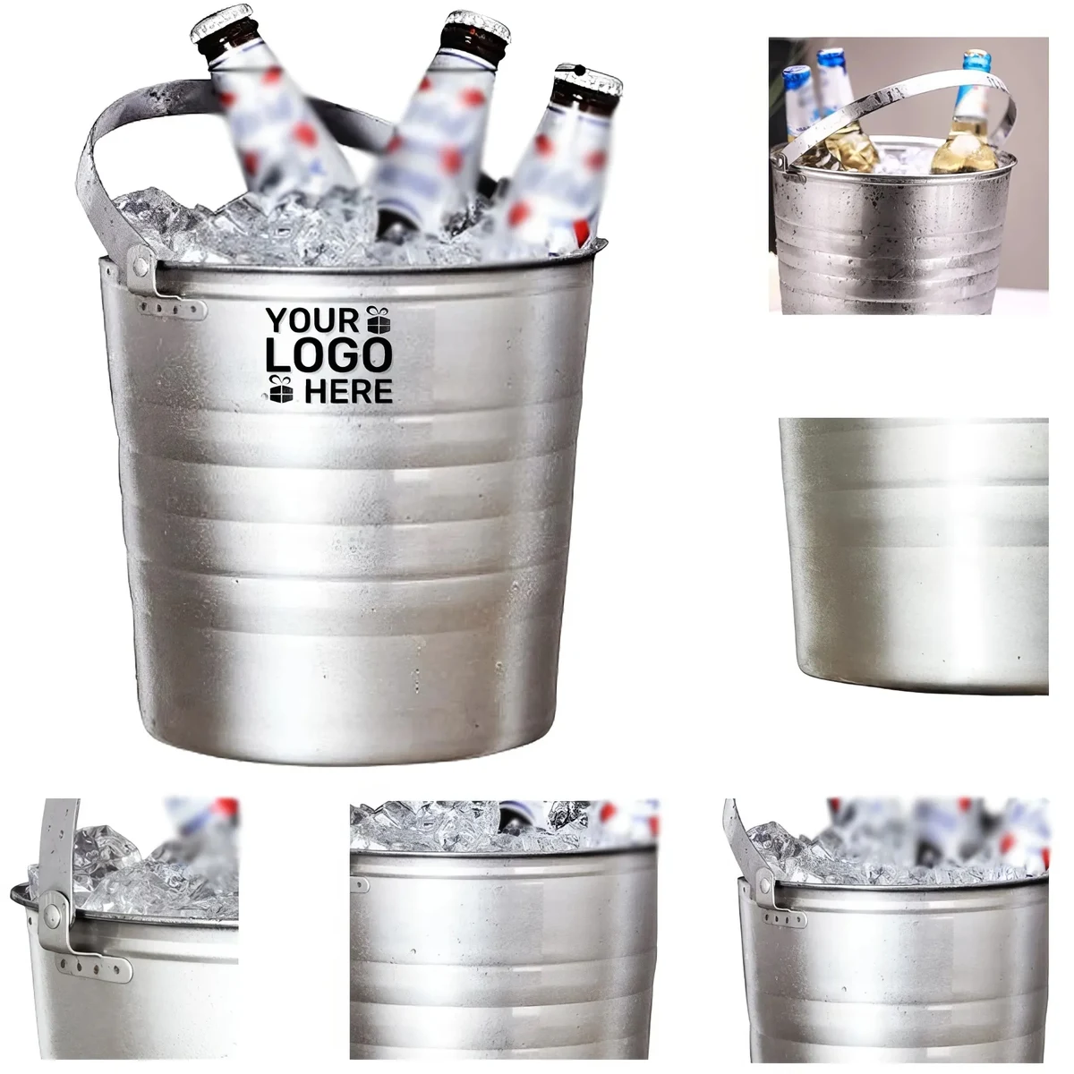 Stainless Steel Thickened Ice Bucket 1