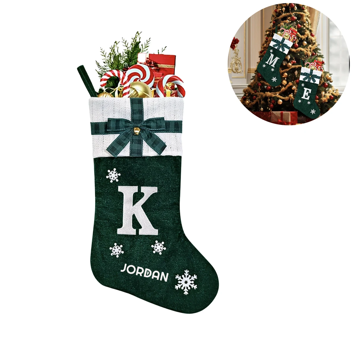 Christmas Decorations Letters Stocking 1