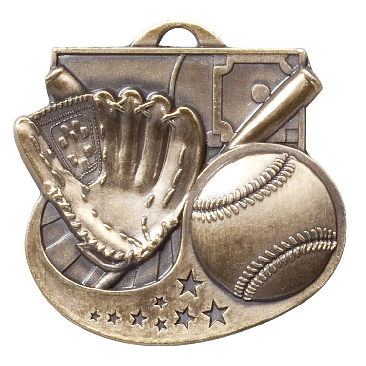Baseball Star Blast Medal, 2" 1