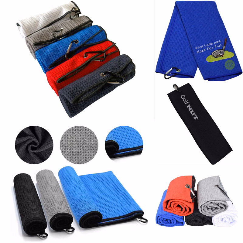 Microfiber Waffle Pattern Golf Towels