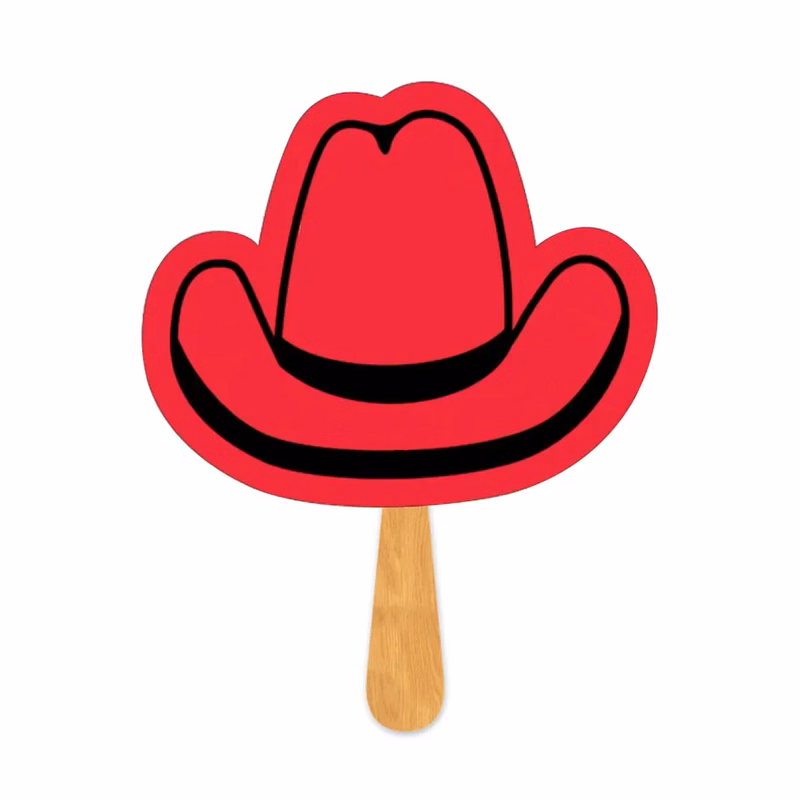 Cowboy Hat Hand Fan