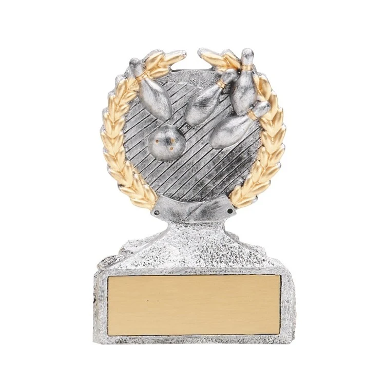 Bowling Pewter & Gold Sculpture Award 1