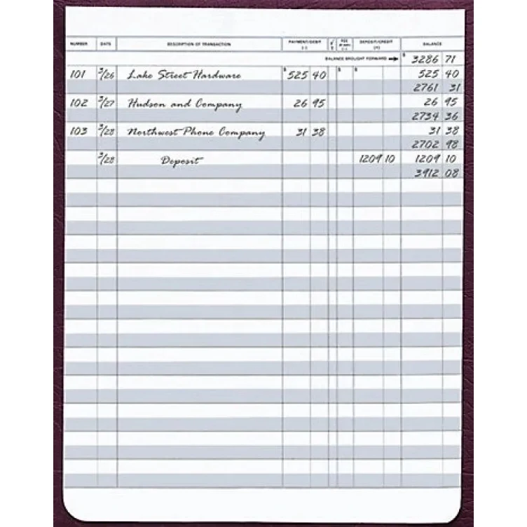 Registers for Secretary Deskbook Checks 1