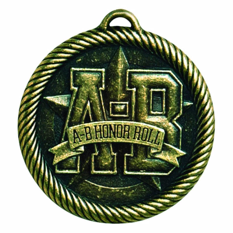 "A-B" Honor Roll Value Medal