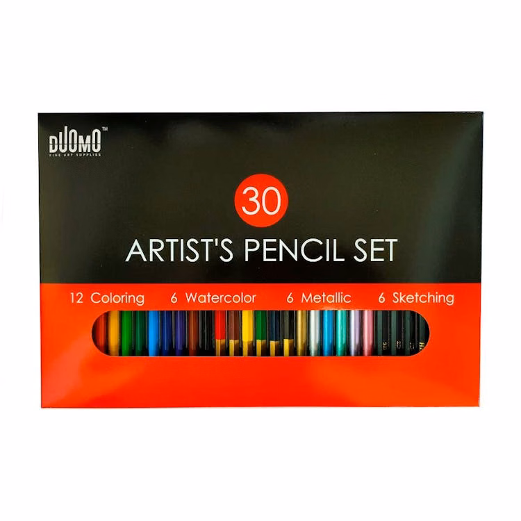 Colored Pencil Sets - 30 Pencils in 4 Mediums