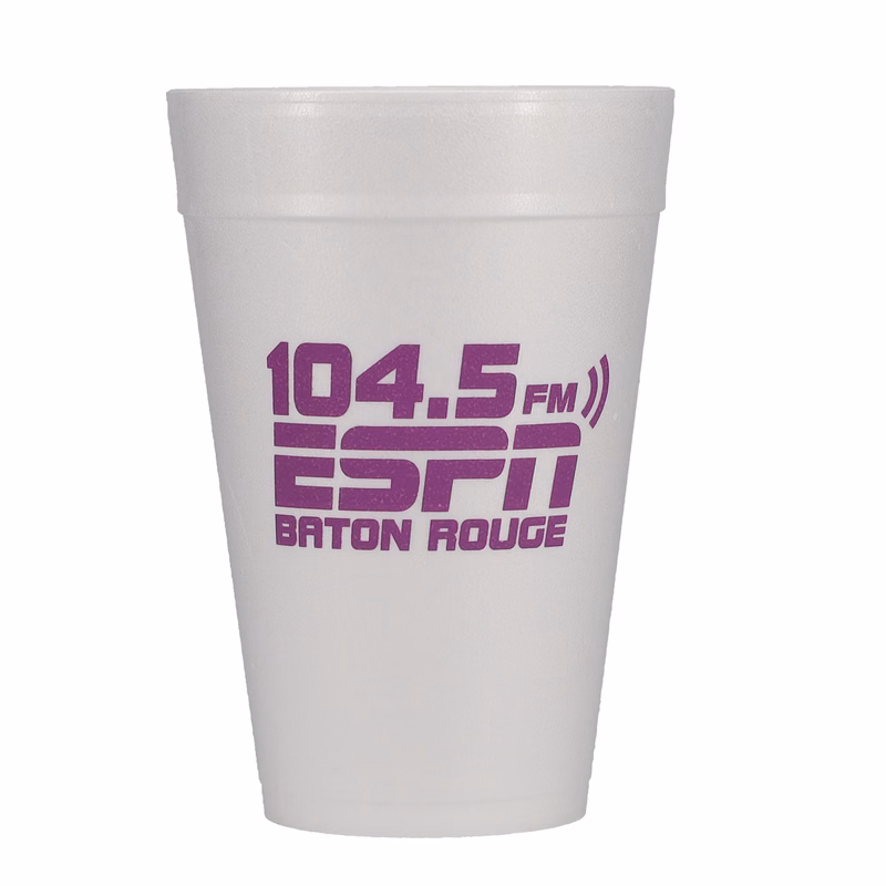32 oz Foam Cup White Tradition Print