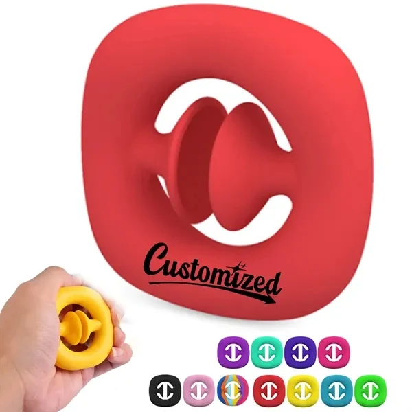 Custom Silicone Stress Relief Hand Grip Toy with Fidget — Wellness 1