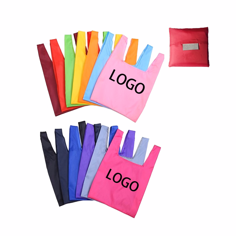 Foldable Waterproof Polyester Shopping Bag with Storage Bag