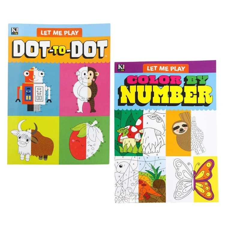 Dot-to-Dot and Color by Number Books - Two Titles 1