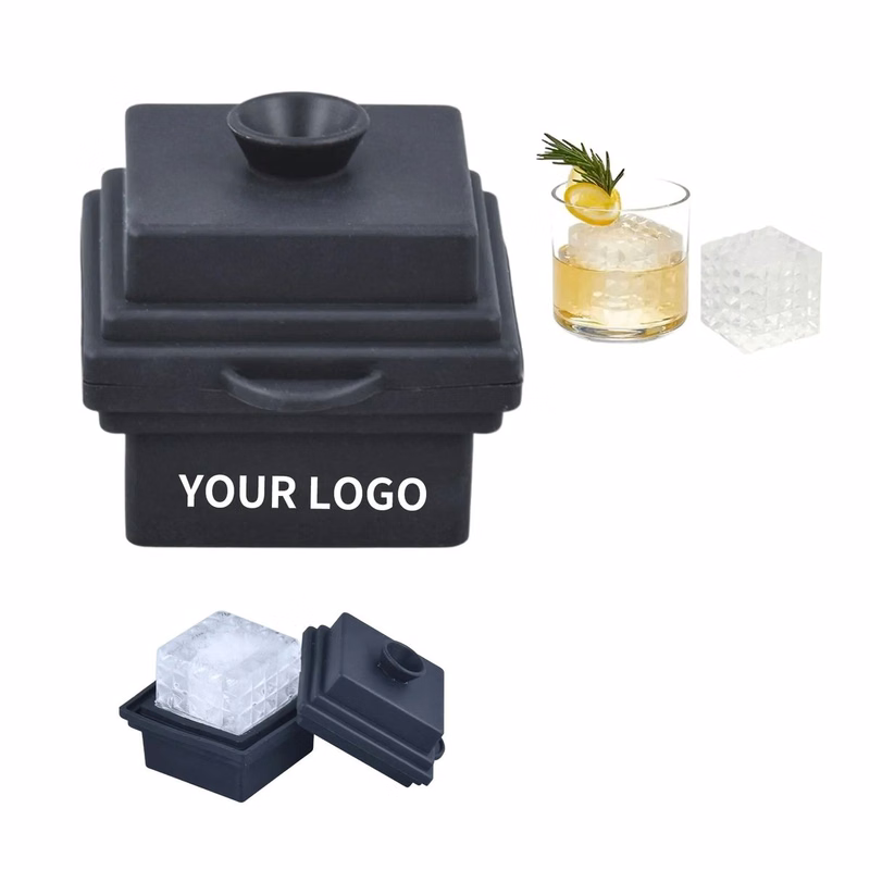 Twist and Push Ice Cube Maker with Funnel