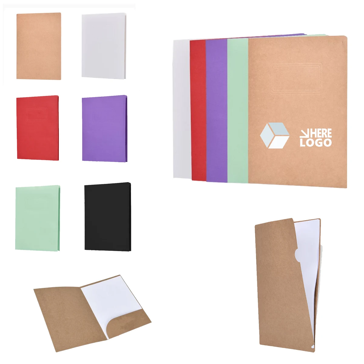 Customizable A4 Duty Paper Pockets File Folder 1
