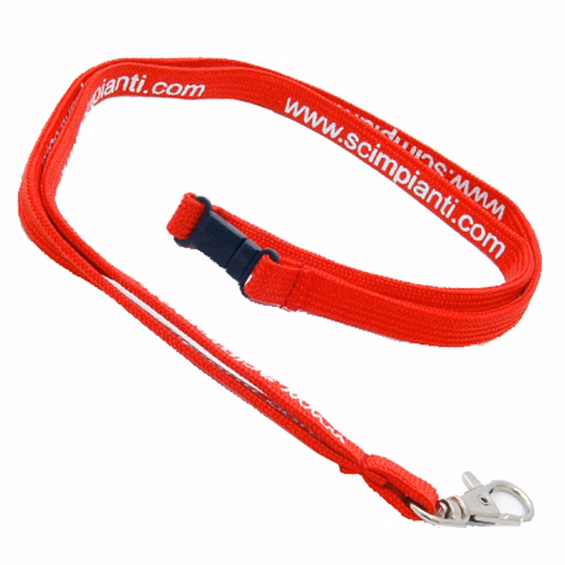 Silkscreen Polyester Lanyard - 3/8 inch