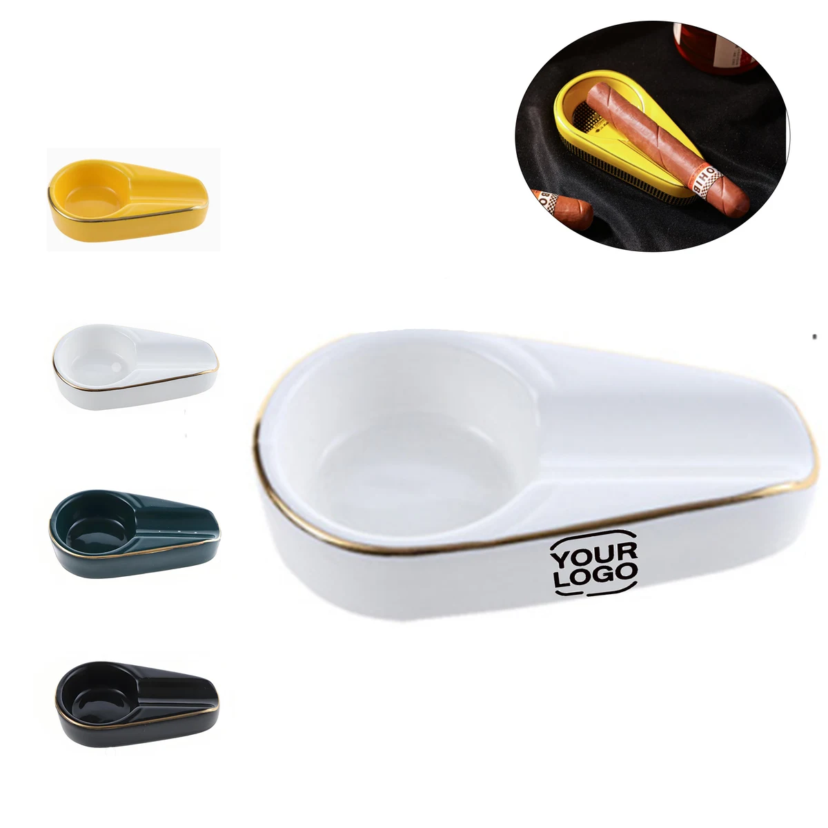 Ceramic Cigar Ashtray 1