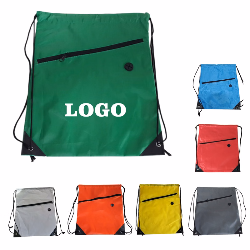 Drawstring Bag With Headphone Hole