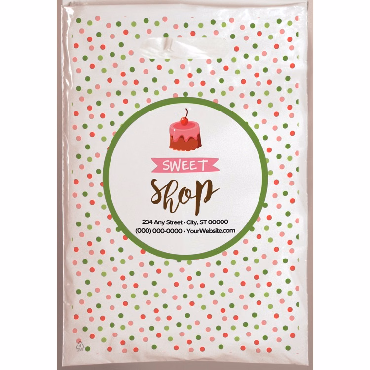 Christmas Scatter Design 1 Plastic Bag (9" x 13")