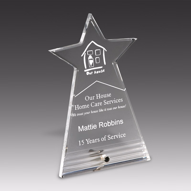 8" Fasten Stand Up Star Burst Award