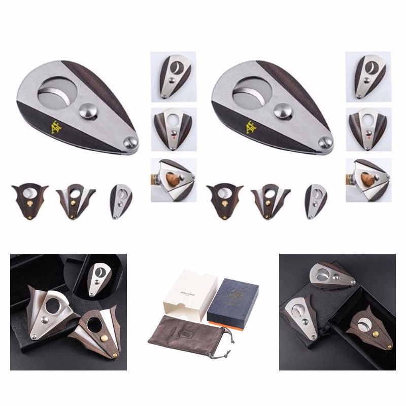 Double Blades Sandwood Cigar Scissors