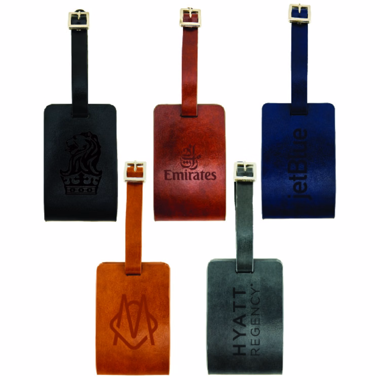 New Age Italian PU Leather Luggage Tag