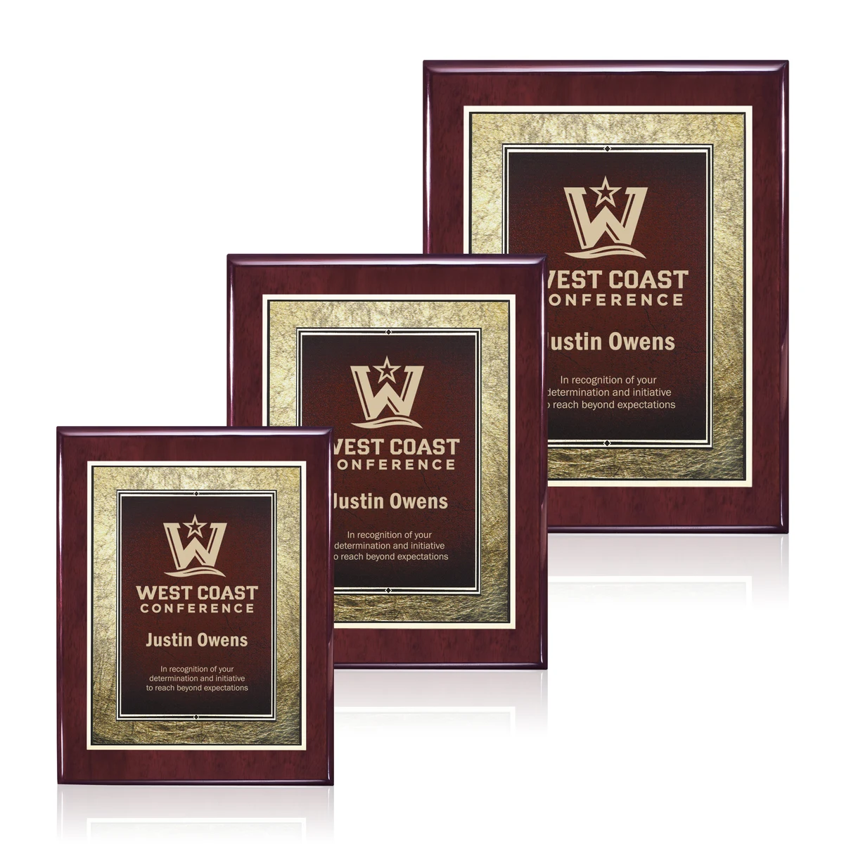 Oakleigh/Tamara Plaque - Rosewood/Burgundy 1