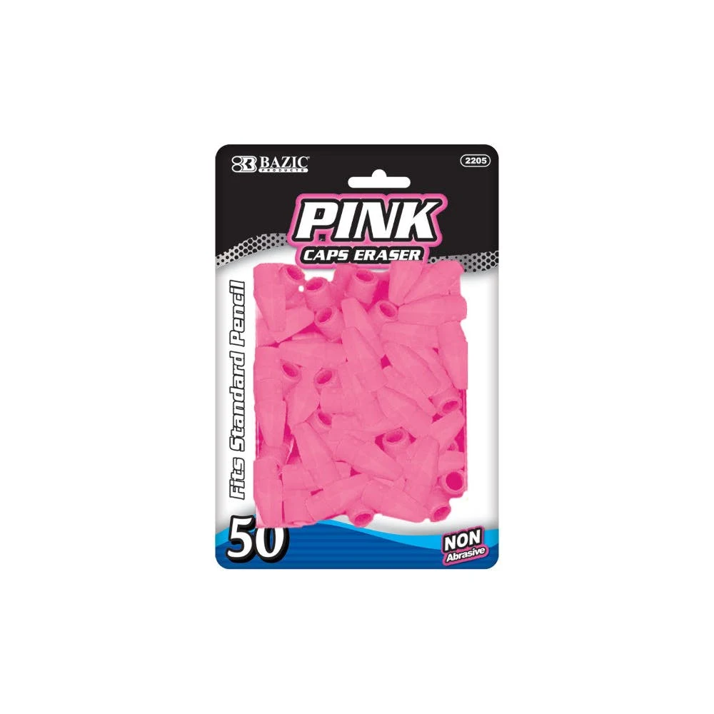 Bulk Erasers - Pencil Cap 50 Count 1