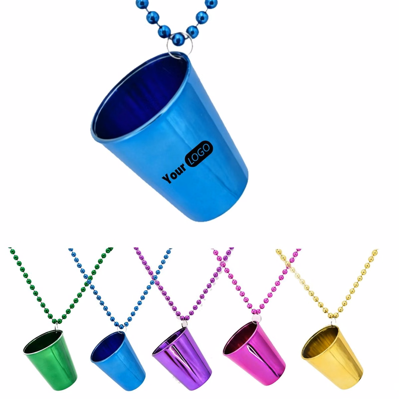 Beaded Party Shot Glass Necklace