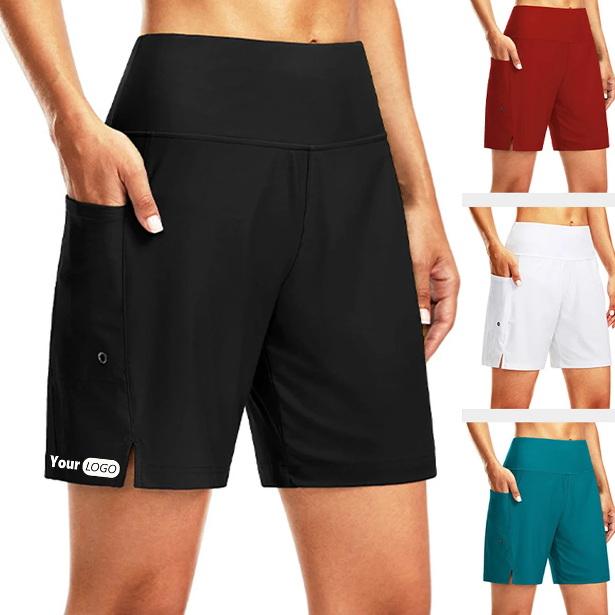 7" Long Swim Board Shorts 1
