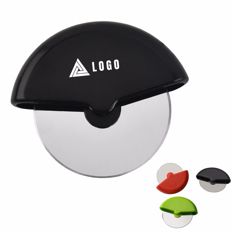 Portable Stainless Steel Pizza Wheel with Safety Blade