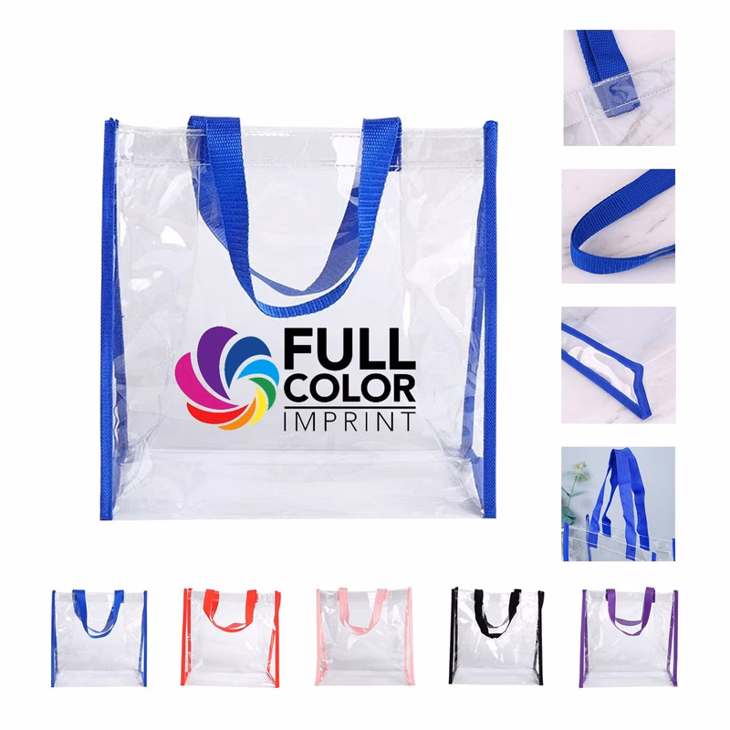 Pvc Shopping Transparent Plastic Hand Bag