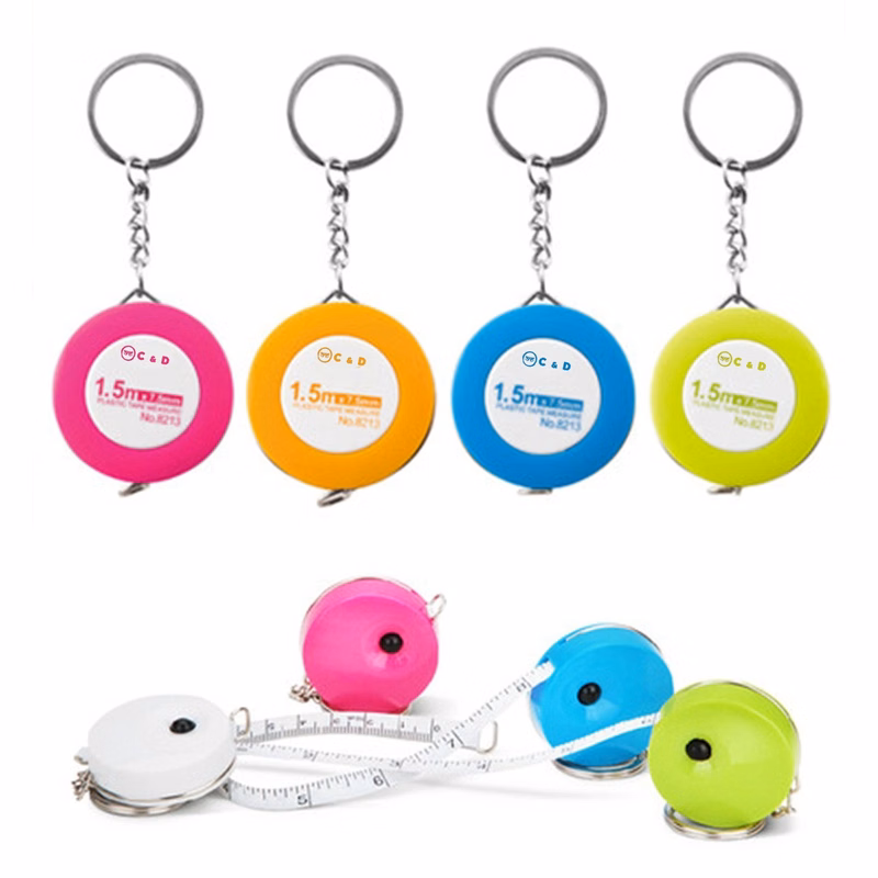 60inch Color Shell Leather Tape Measure With Key-chain