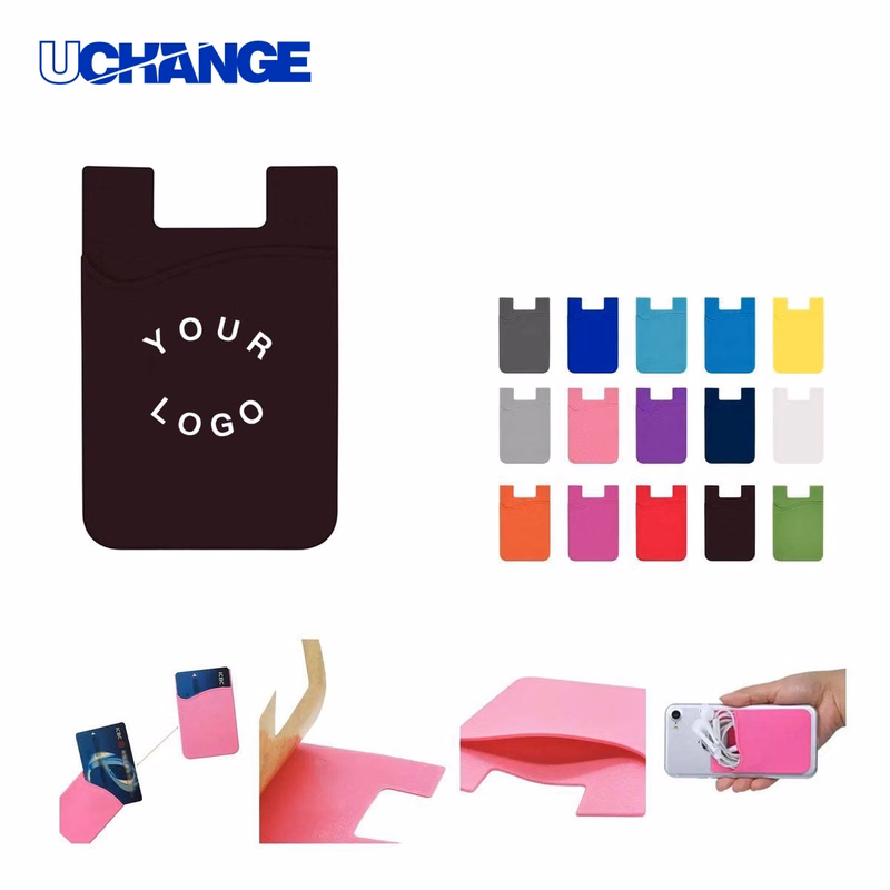Silicone Phone Card Pocket Holder Flexible