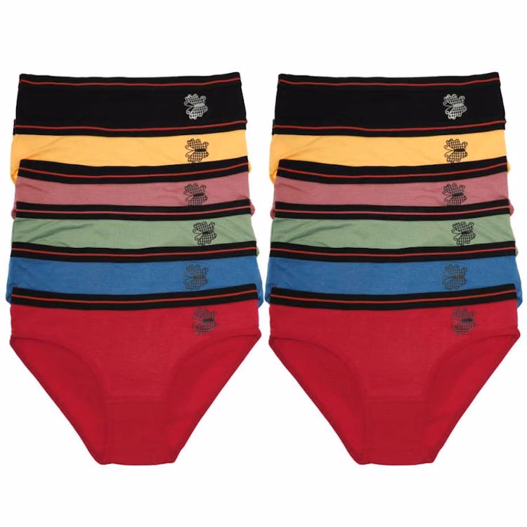 Cotton Bikini Panties - Assorted Colors Small-XL