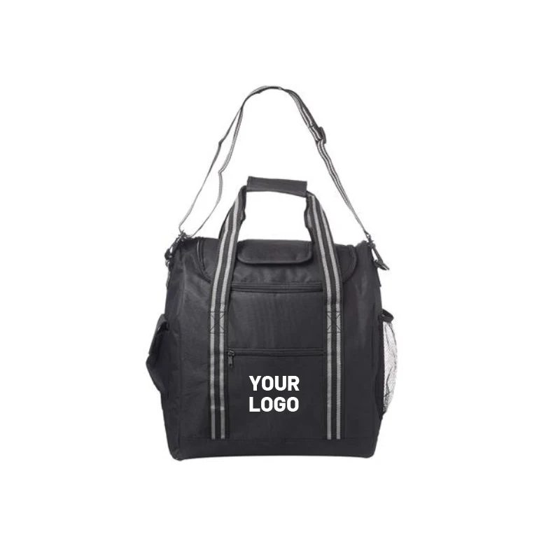 Insulated Zipper Cooler Bag with Shoulder Strap 1