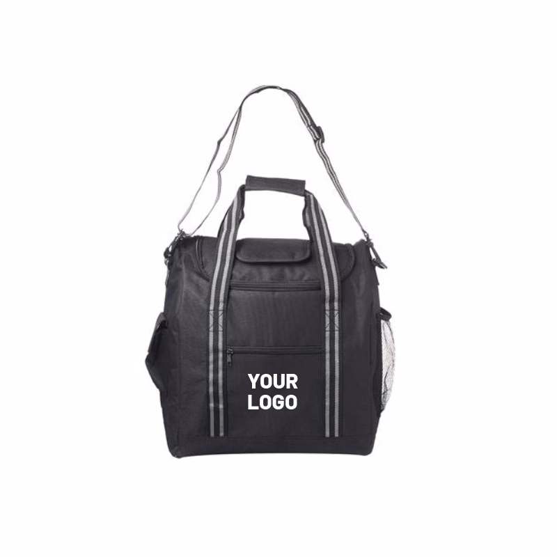 Insulated Zipper Cooler Bag with Shoulder Strap