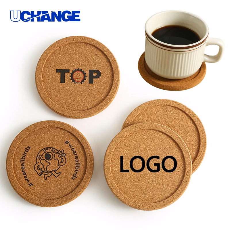 Natural Cork Round Coaster Mat