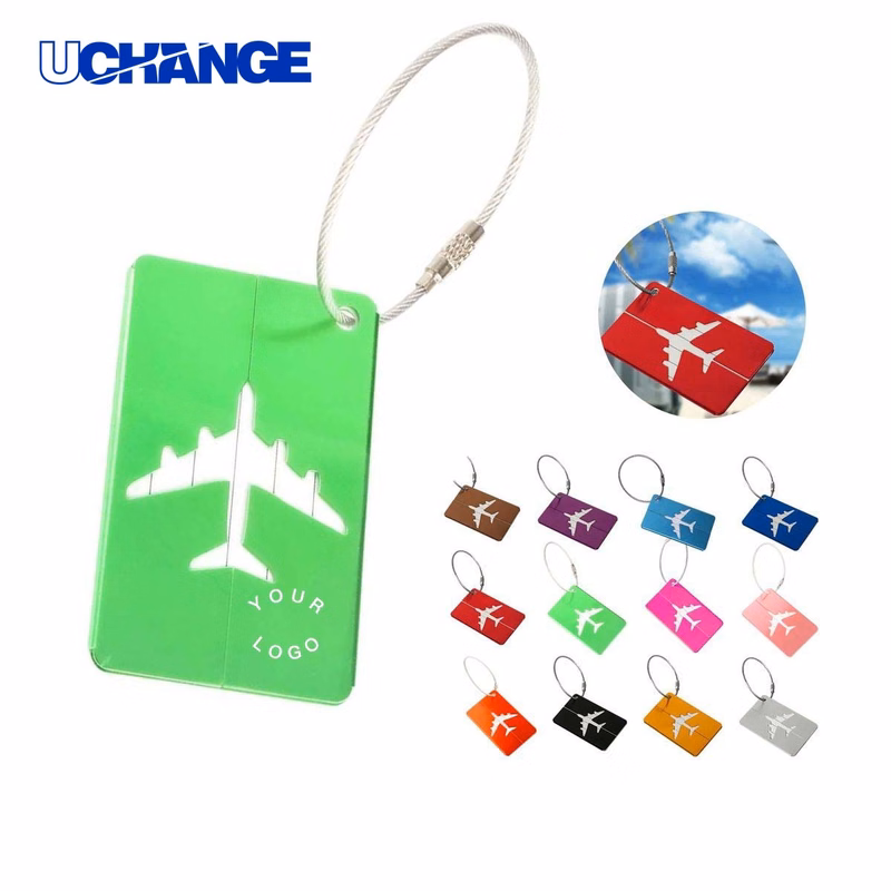 Metal Luggage Tag Accessory for Suitcases and Bags