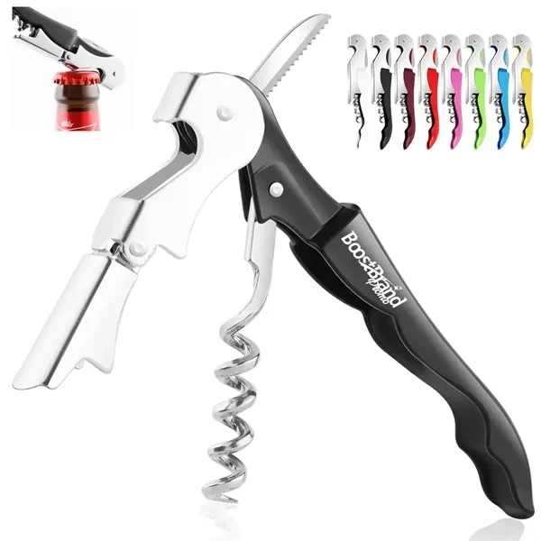 Custom Professional Wine Opener Foil Cutter Corkscrew — Upscale Hospitality Giftware 1