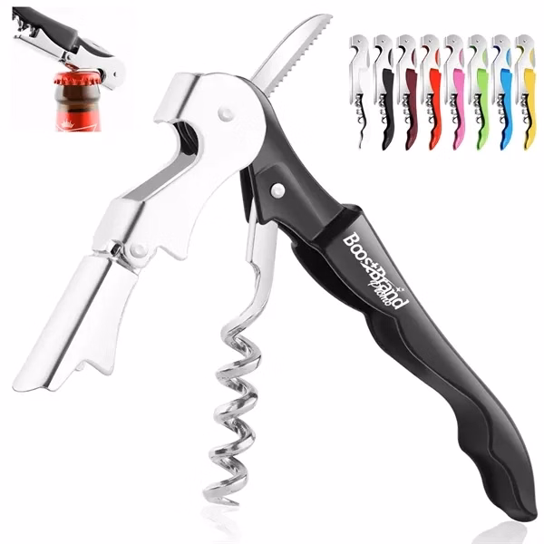 Custom Professional Wine Opener Foil Cutter Corkscrew — Upscale Hospitality Giftware
