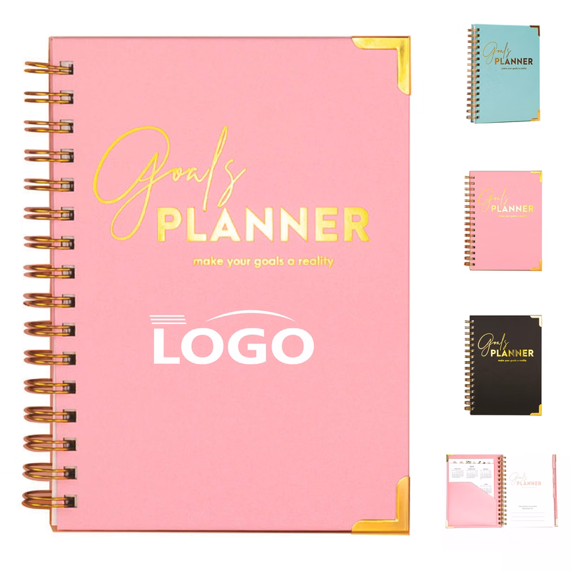 Customizable Hard-Cover Agenda Planner