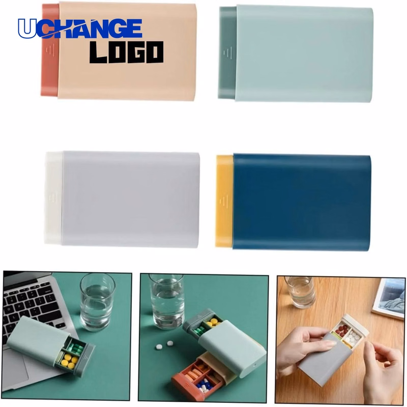 Portable Sealed Pill Box Organizer for Travel